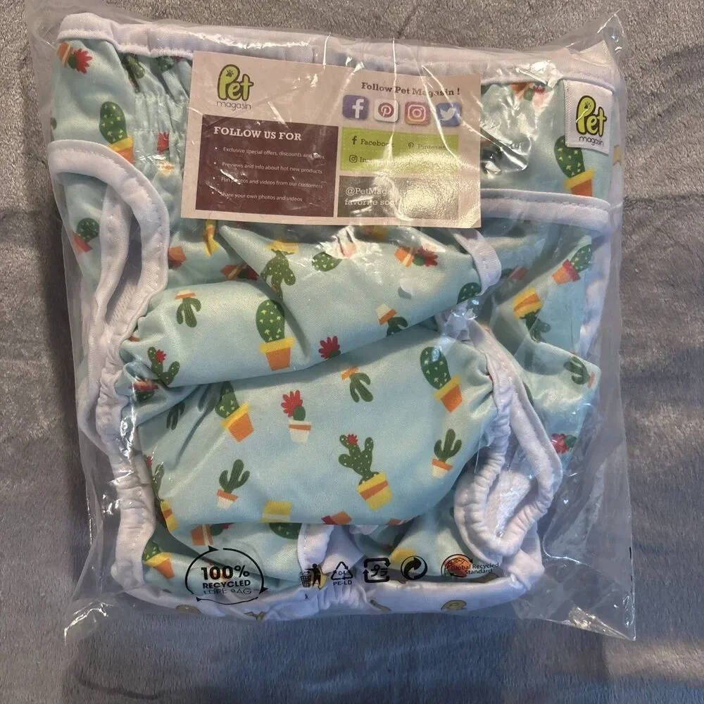 Pet Magasin Washable Dog Diapers Pack Of 3 Size Large